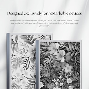 Remarkable Templates | Remarkable 1 & 2 | Tablet Sleep Screen | Remarkable 2 Sleep Screen Botanical Design | Remarkable Cover