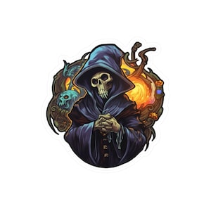 Warlock skeleton Vinyl Decal sticker