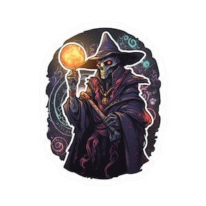 Warlock skeleton Vinyl Decal sticker