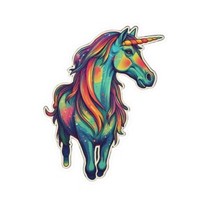 cute unicorn Vinyl Decals