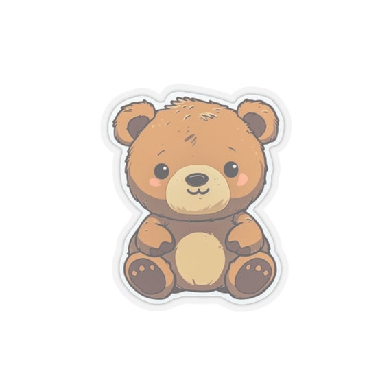 Cute Teddy Bear Stickers - Etsy