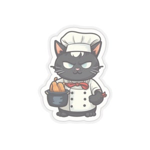 cute chef cat Stickers