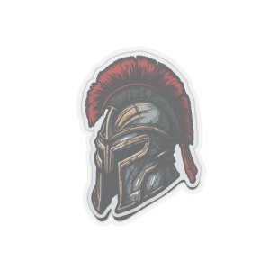 spartan soldier helmet Stickers