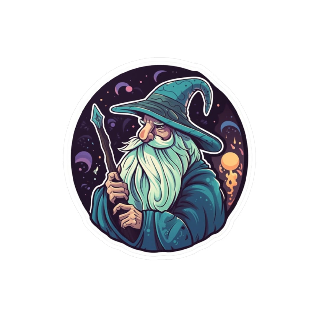 Wizard Vinyl Decal Sticker - Etsy