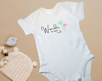 Baby Body Wunder aus Bio Baumwolle / Geschenk Geburt