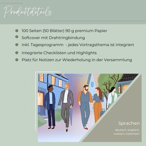 Macht die Gute Botschaft bekannt Notizbuch Kongress 2024 / Geschenk JW / Taufe JW Bild 2