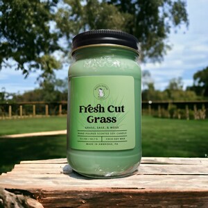 Fresh Cut Grass Soy Coconut Wax Candle
