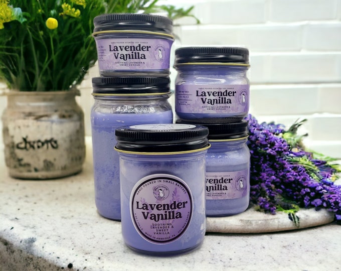 Lavender Vanilla Soy Wax Candle