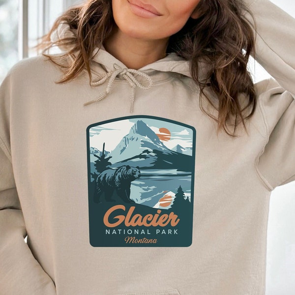Glacier National Park Shirt, Montana Hoodie, Rocky Mountains Camping Shirt, Rockies Shirt, Mountain Shirt, Glacier Sweatshirt, Glacier Gift