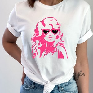 Dolly Parton with Sunglasses Shirt, Dolly Parton Sweatshirt, Dolly Hearts Sunglasses Tee, Dolly Parton Graphic Hoodie image 4