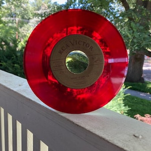 1 red vinyl rouge 45 my way / america 45 tours canada ! rare ! de