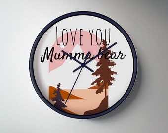 A Customized Wall Clock for Mom on Mother's Day, Mother's day gift, Wall clock for mom, Perfect gift for mom, Personalized clock for mom