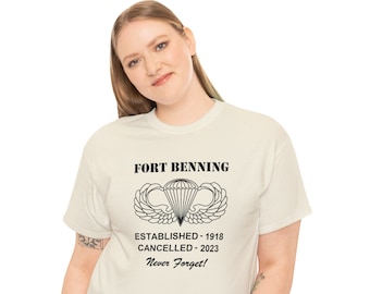 FORT BENNING "Never Forget" T-shirt - US Army, Airborne!