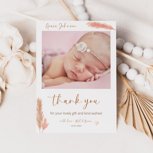 Amazing Newborn Thank You Cards Design for Mobile