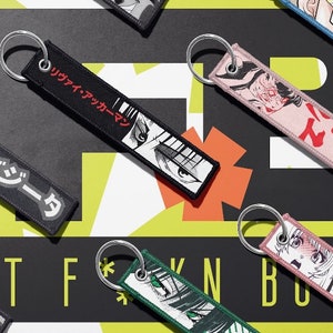 Anime Embroidered Key Tag / Jet Tag