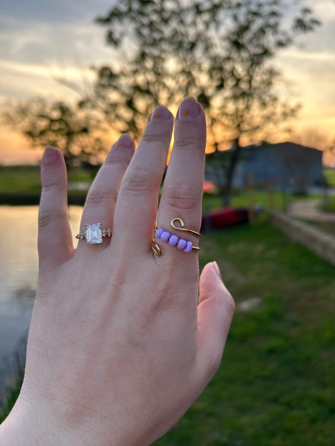 Dainty Fidget Ring - Etsy