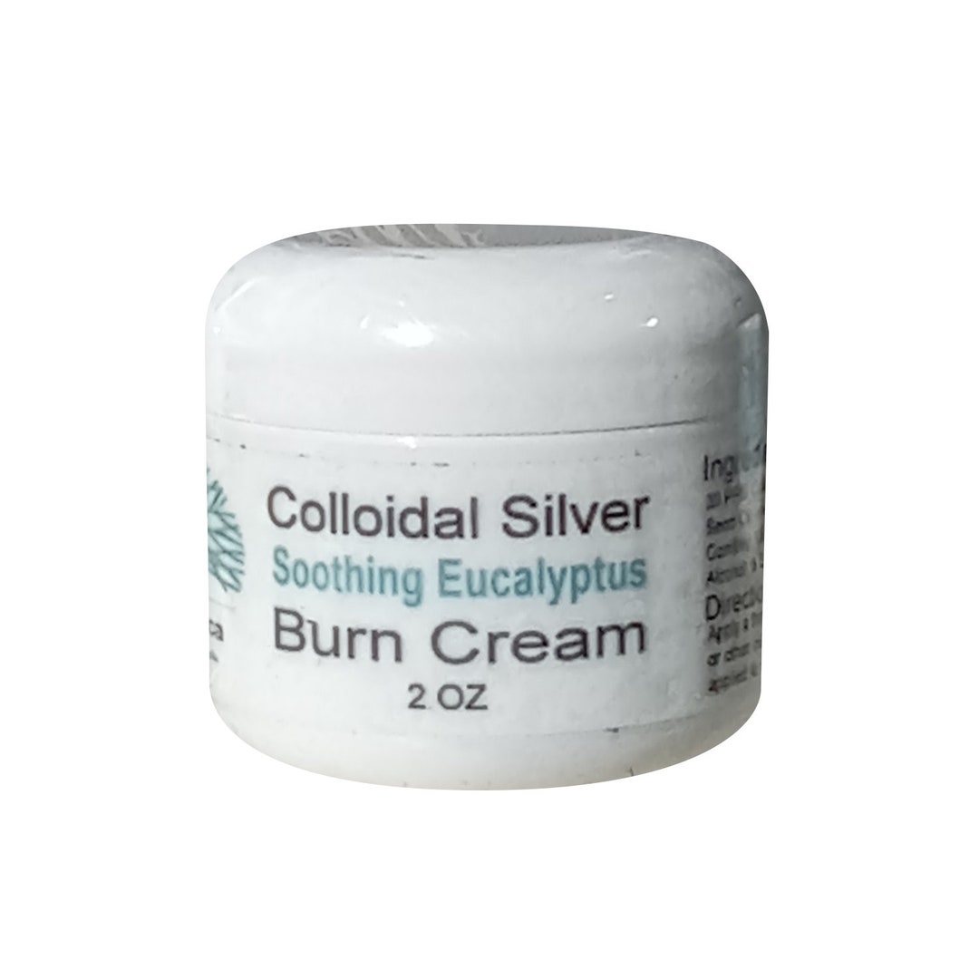 Colloidal Silver Salve 2oz Soothing Eucalyptus Burn Cream Etsy