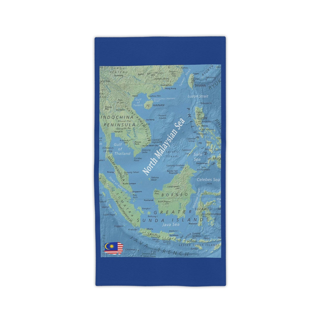 North Malaysian Sea Beach Towels Etsy