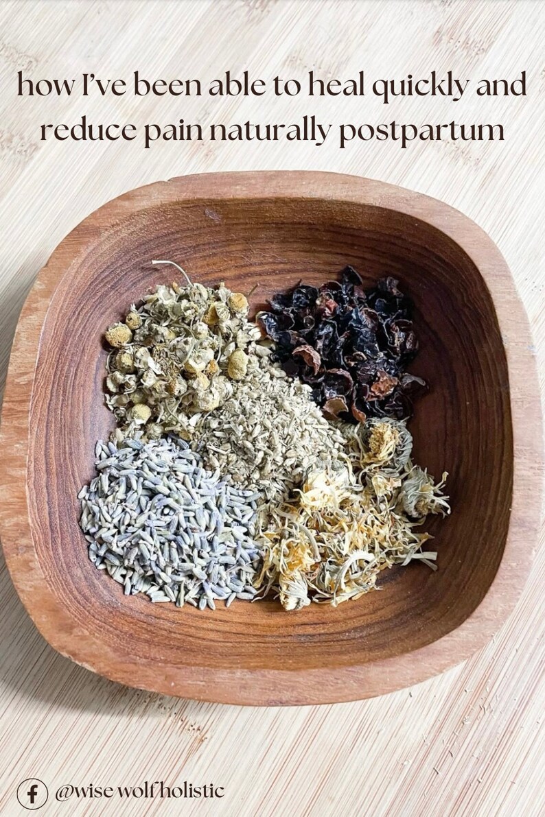 Postpartum Herbal Sitz Bath Organic and Wildcrafted Herbs and Mineral