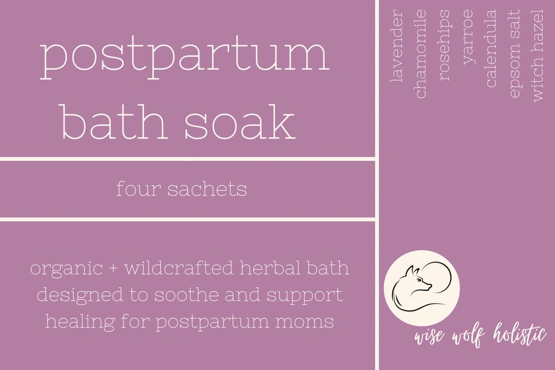 Postpartum Herbal Sitz Bath Organic and Wildcrafted Herbs and Mineral