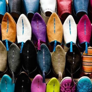 Tapete chinelo de artesão marroquino, vestido masculino/feminino, porta-chaves pufe