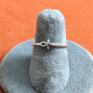 Sterling Silver Ankh ring Key of life Egyptian Cross minimalist band