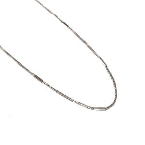 Vintage 70s Avon necklace silver tone bar chain link 1979 Delicate Strand thin minimalist jewelry