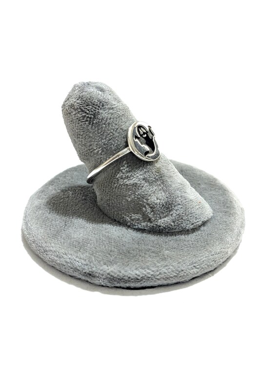 Sterling Silver Halloween Ghost ring - image 6