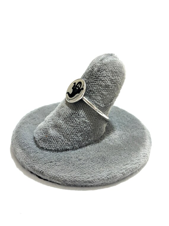 Sterling Silver Halloween Ghost ring - image 4