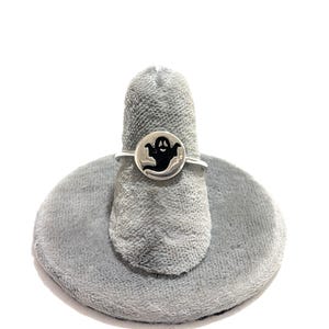 Sterling Silver Halloween Ghost ring