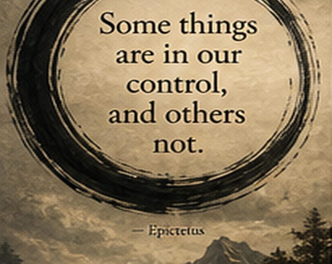Circle of Control Wall Art: Epictetus Stoic Philosophy Digital Download
