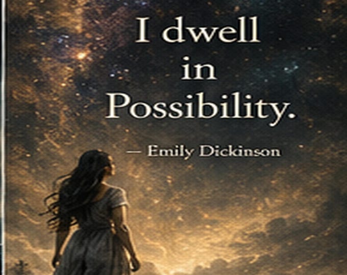 I Dwell in Possibility Wall Art: Emily Dickinson Celestial Download