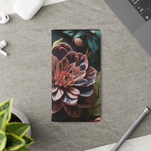 Capa Flip Floral Elegance para iPhone e Samsung