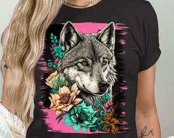 Wolf Shirt For Women, Wolf T Shirt, Wolf Shirt, Wolf Tshirt, Wolf Lover Gifts, Wolf Gift, Christmas Gift For Wolf Lover