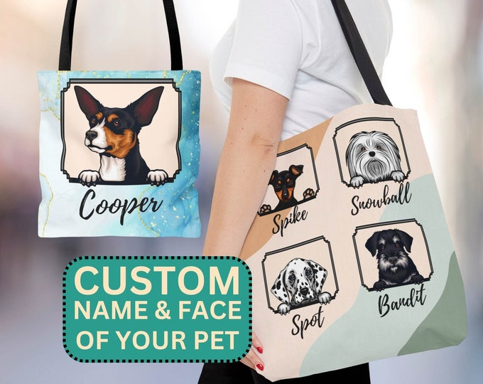 5 Things About Dog Mom - Personalized Custom Leather Bag