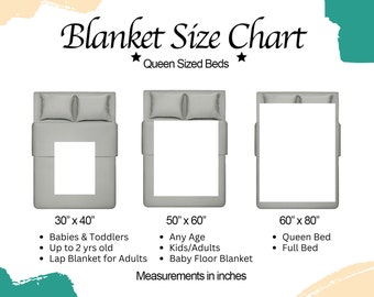 Lap flatish blanket size chart