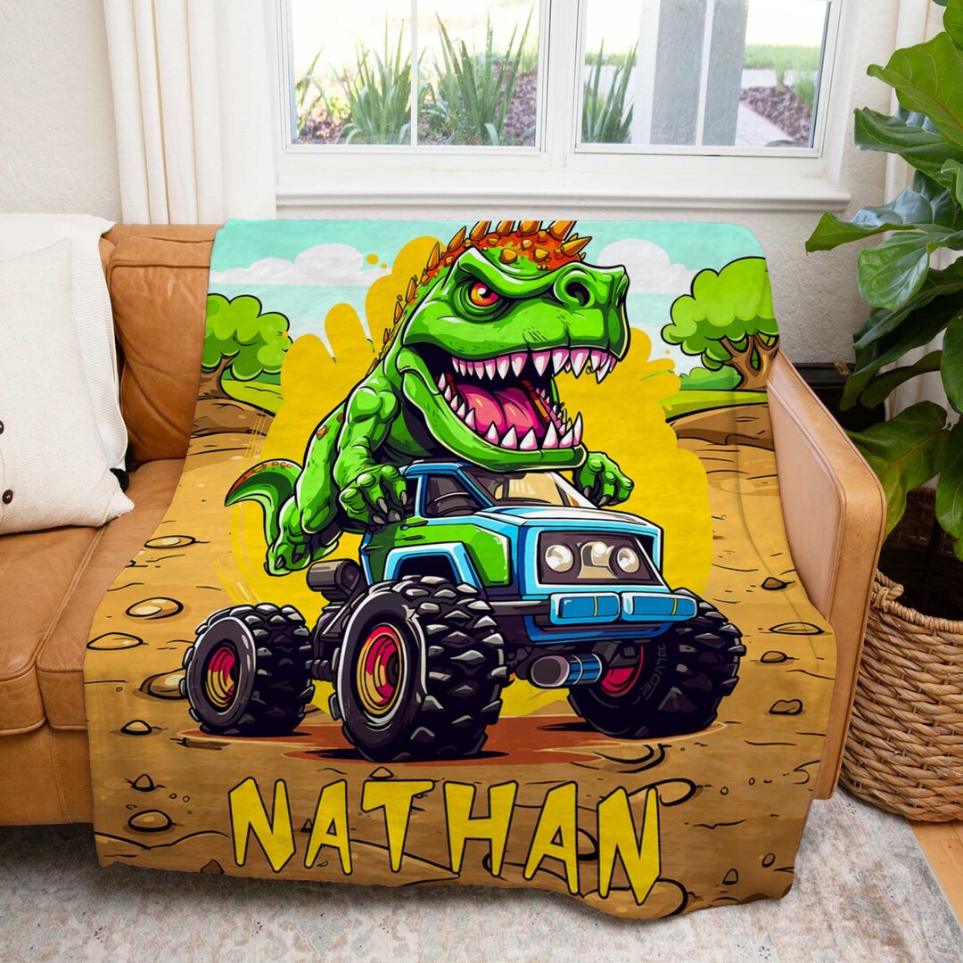 Personalized Boys Blanket With Name Custom Boys Blanket Etsy