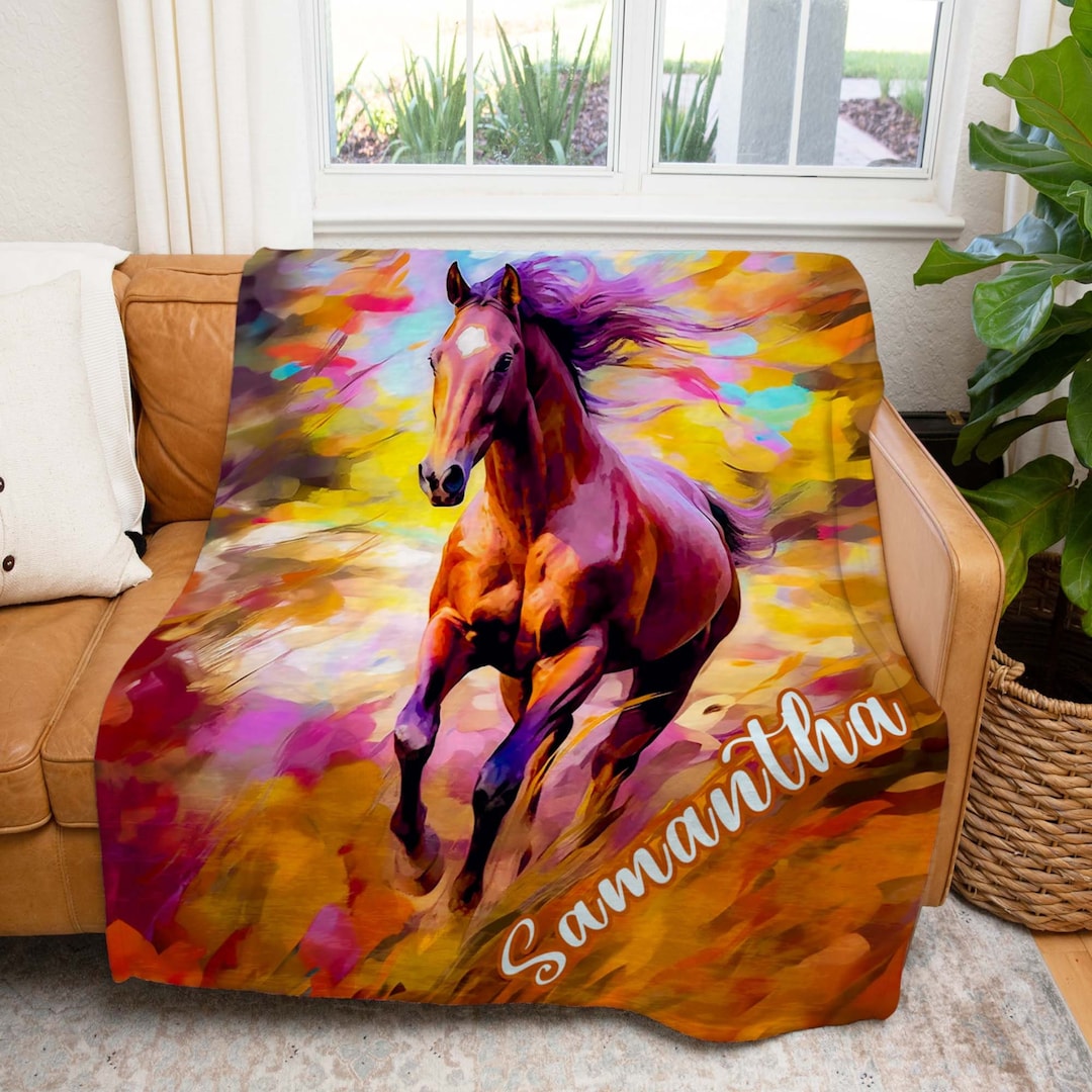 Horse Lover Gift for Girls Horse Blanket Horse Gifts for Etsy