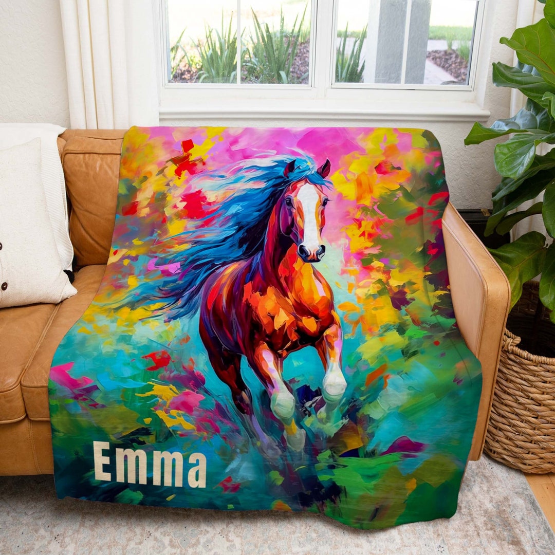 Custom Horse Blanket Horse Gifts for Girl Barrel Racing Etsy
