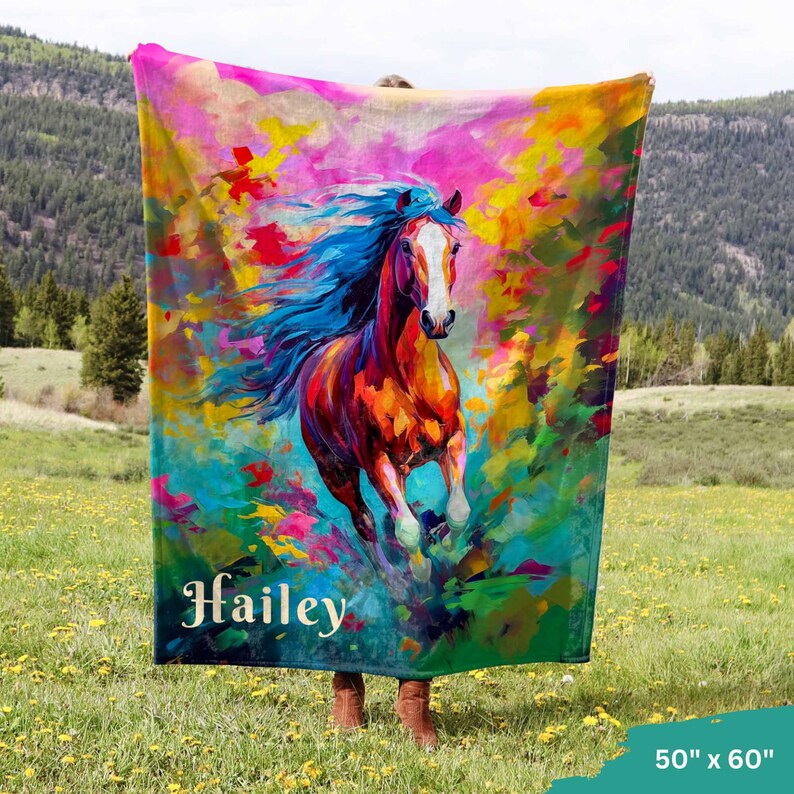 Custom Horse Blanket Horse Gifts for Girl Barrel Racing Etsy