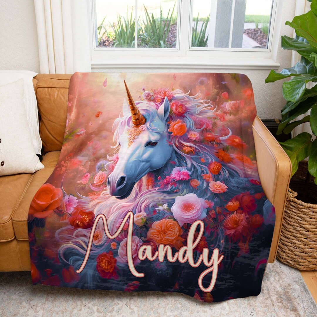 Unicorn Blanket for Girls, Unicorn Blanket for Adults, Unicorn Lover