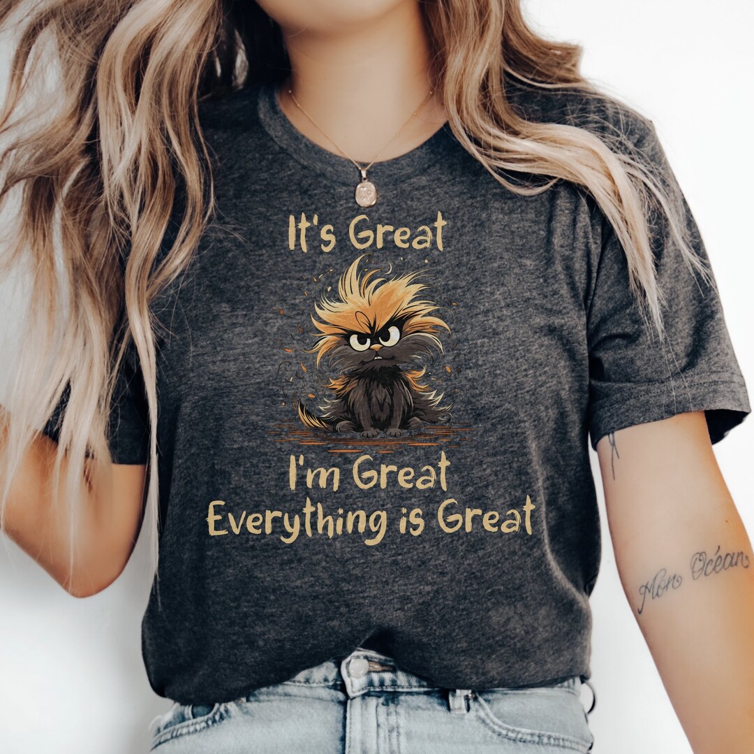 It'S Fine I'M Fine Everything Is Fine - Sudaderas De Manga Larga Para
