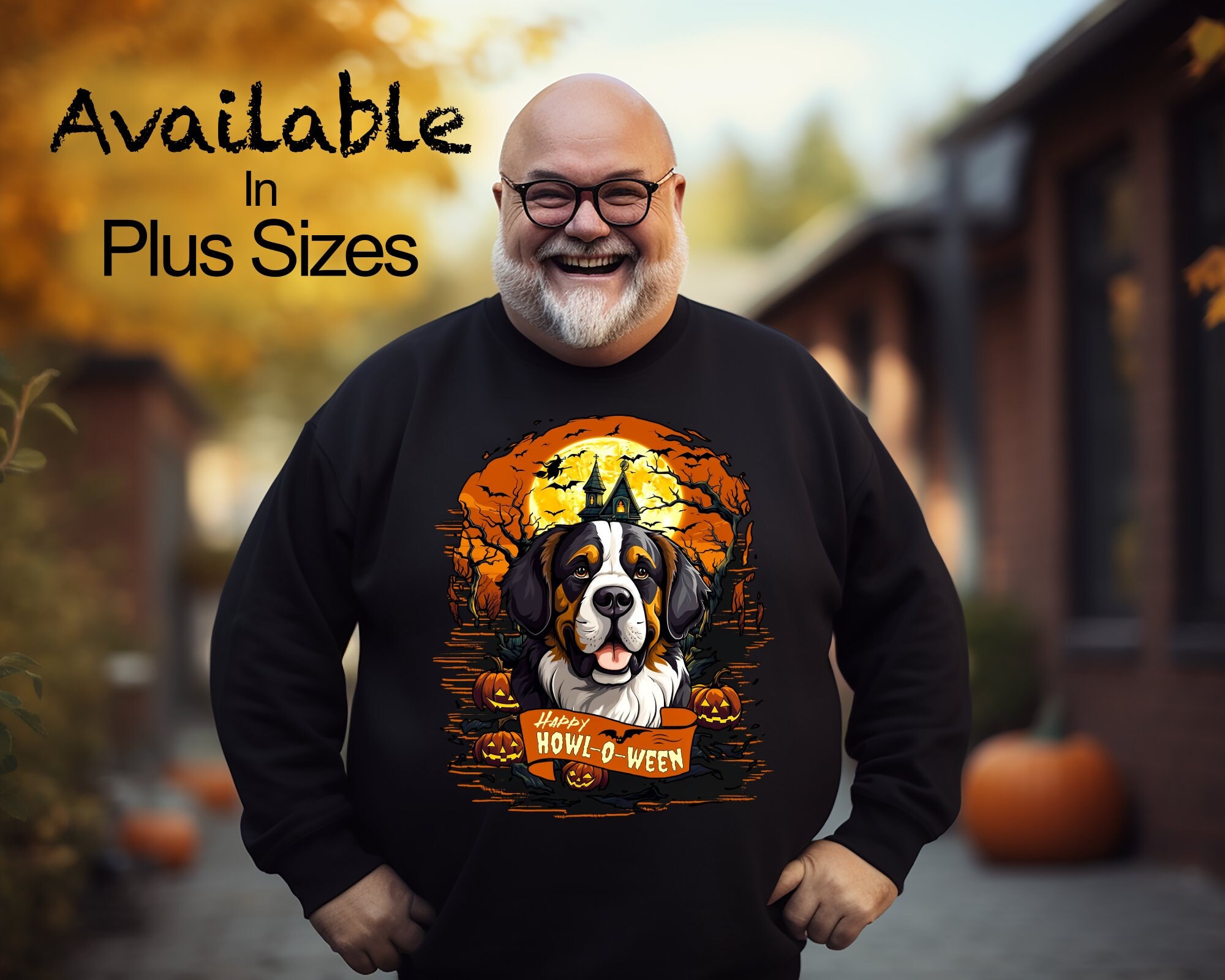 Discover Spooky Saint Bernard Shirt, Halloween Shirt, Saint Bernard Mom Halloween Dog Shirt Saint Bernard Dad Saint Bernard Gifts