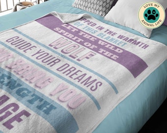 Wolf Blanket, Fae Spirit, Is My Spirit Animal, Teenage Girl Room Decor, Lap Blankets Personalized, Wolf Accessories, Wolves