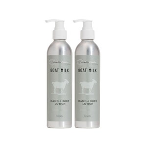 Goat Milk Lotion - Lavender & Sage 8 oz. (2-Pack) | Handmade | For Body | Moisturizer | Skin Care | Body Butter | Cream | Goats | Hands
