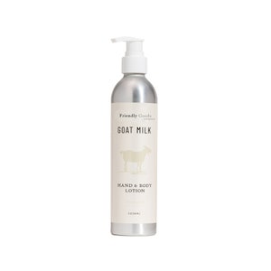 Goat Milk Lotion - Unscented 8 oz. | Handmade | For Body | Moisturizer | Skin Care | Hand and Body | Body Butter | Cream | Goats