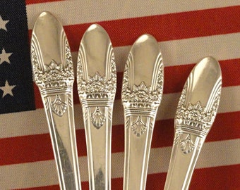 Harrison Brothers & Howson Serving Spoons - Set of 2 - B Monogram