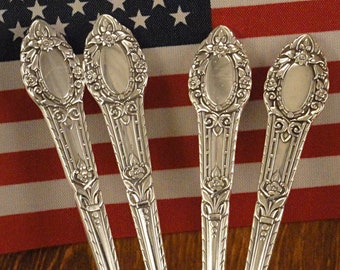 RENDEZVOUS OLD SOUTH Silverplate Sets _ Forks _ Spoons _ Knives _ Serving Pieces _ Polished & Table Ready _ Excellent Condition