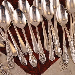 Demitasse Spoons Vintage & Antique Silverplate Flatware _ Choice of 36 Patterns! _ Excellent Condition