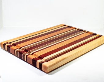 Custom Multi Wood Pattern Cutting Board